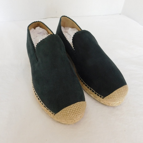 Stuart Weitzman Shoes - Stuart Weitzman Blue Suede Leather Espadrilles 9